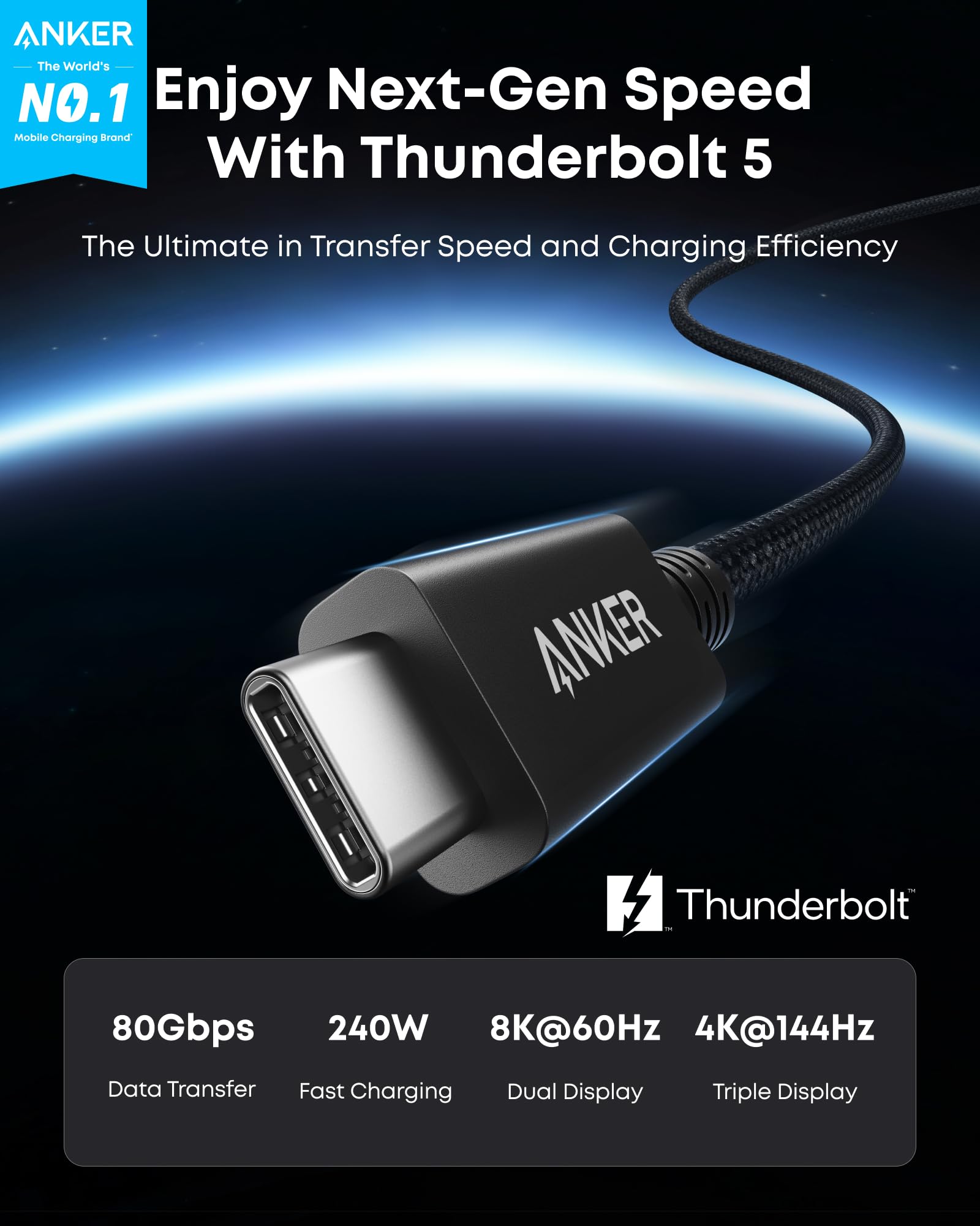 Anker Prime ドッキングステーション　Thunderbolt 5 Anker Prime ドッキングステーション (14-in-1, 8K, Thunderbolt